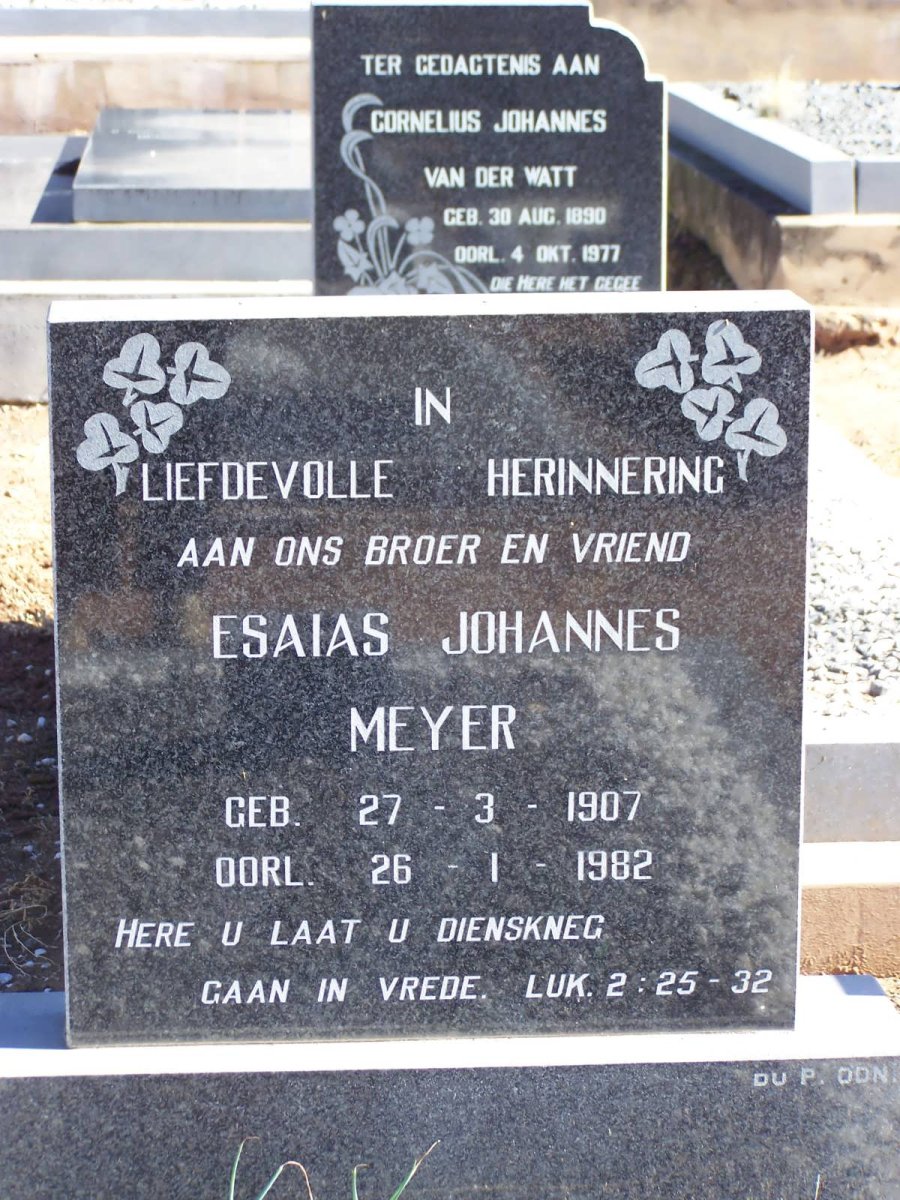 MEYER Esaias Johannes 1907-1982