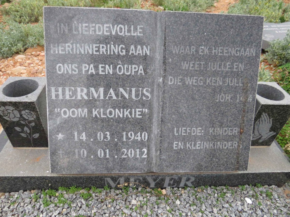 MEYER Hermanus 1940-2012