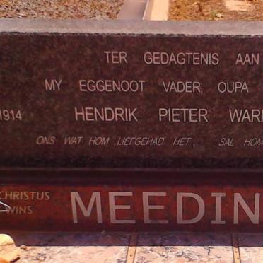 MEEDING Hendrik Pieter Warnich 1914-2000