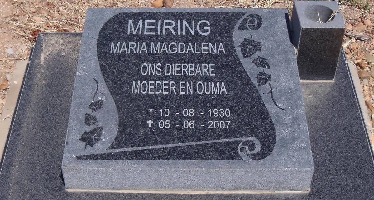 MEIRING Maria Magdalena 1930-2007