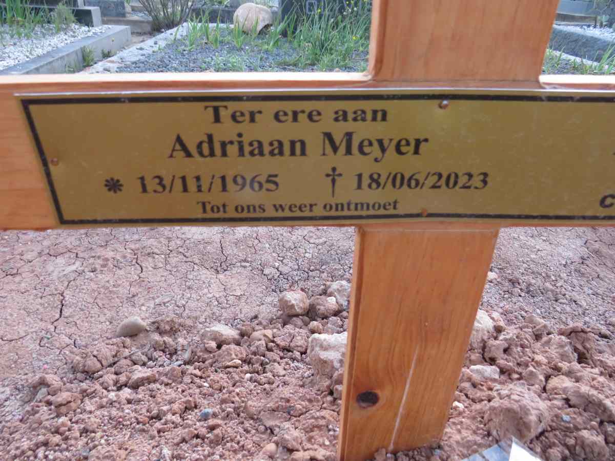 MEYER Adriaan 1965-2023