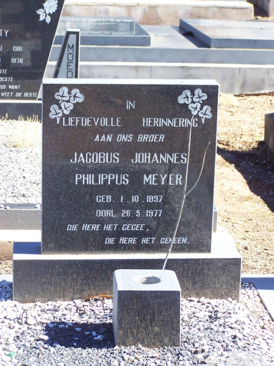 MEYER Jacobus Johannes Philippus 1897-1977