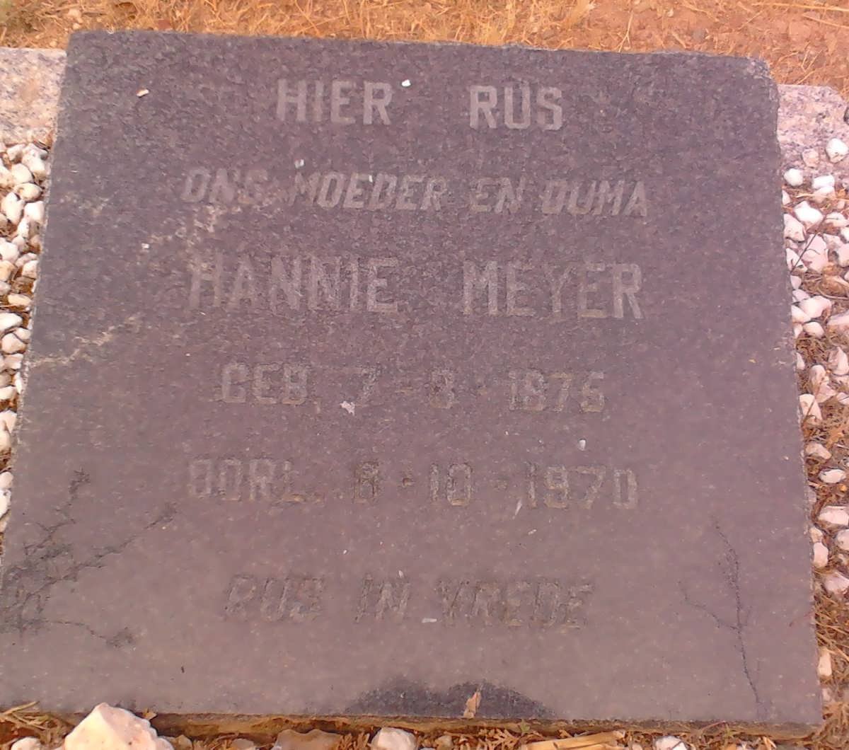 MEYER Hannie 1875-1970
