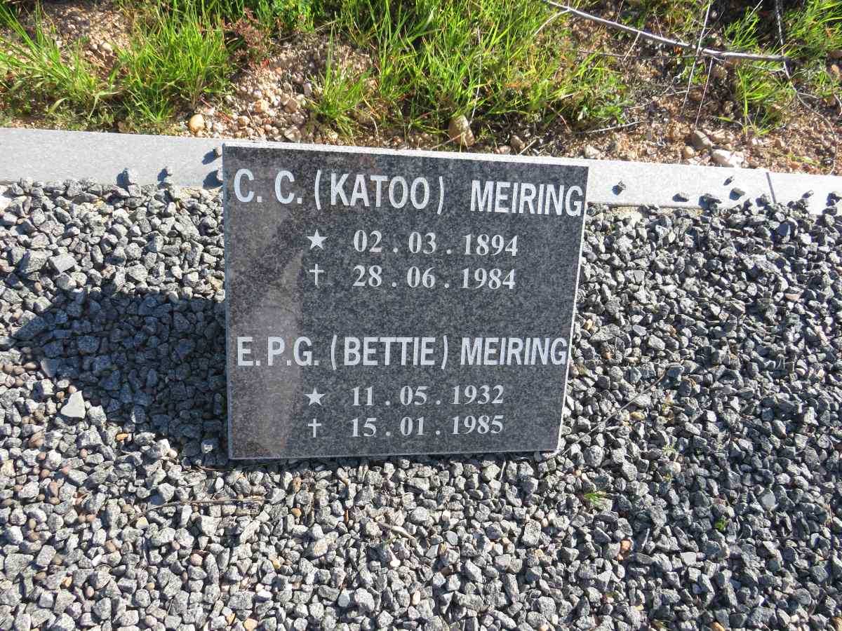 MEIRING C.C. 1894-1984 :: MEIRING E.P.G. 1932-1985