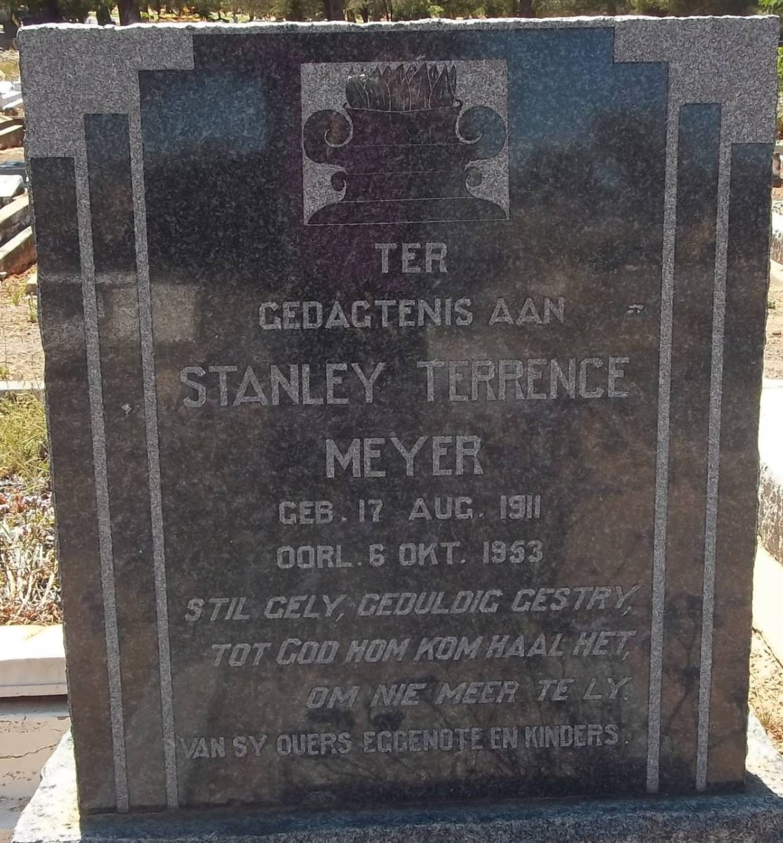 MEYER Stanley Terrence 1911-1957