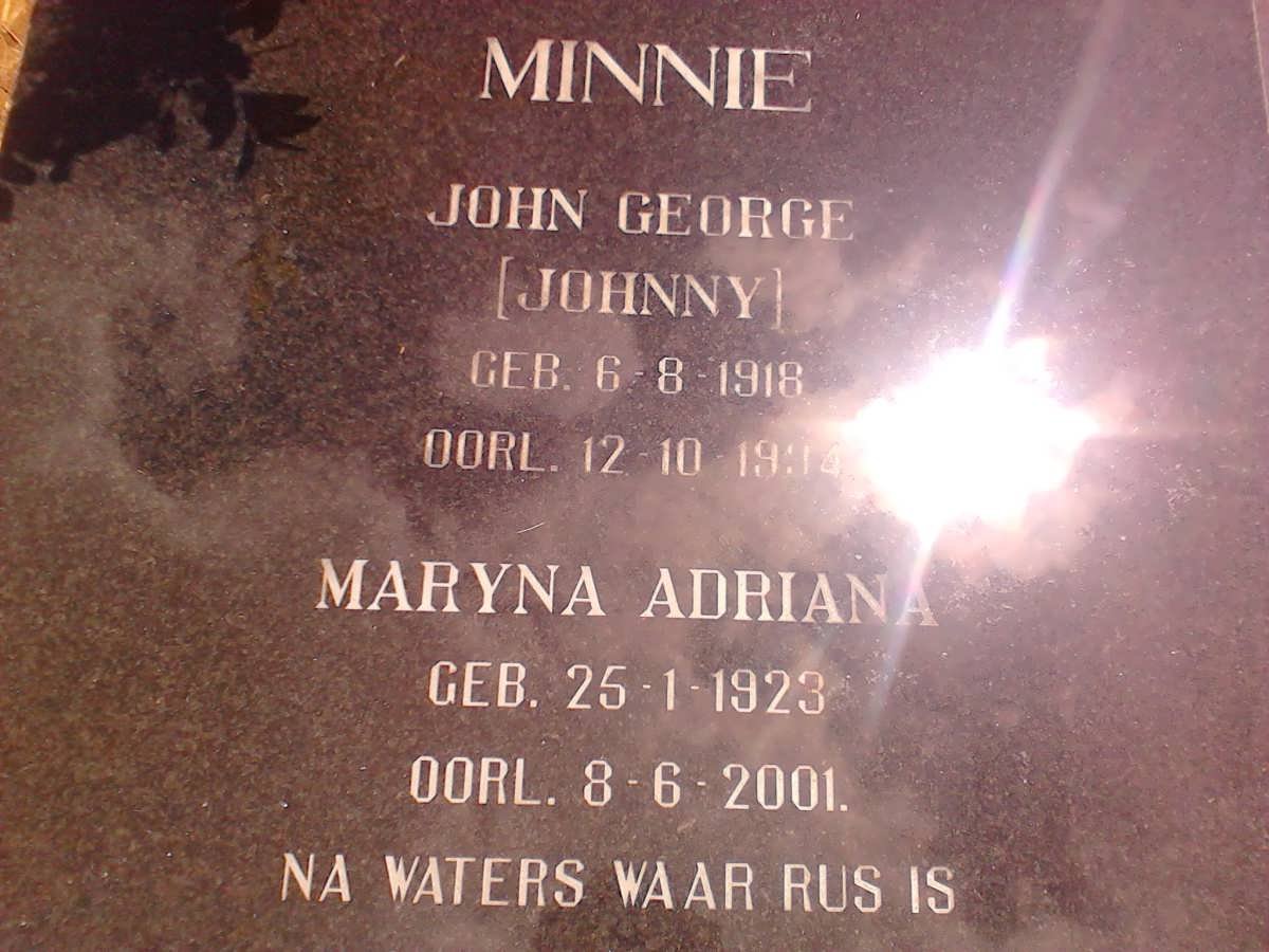 MINNIE John George 1918-1994