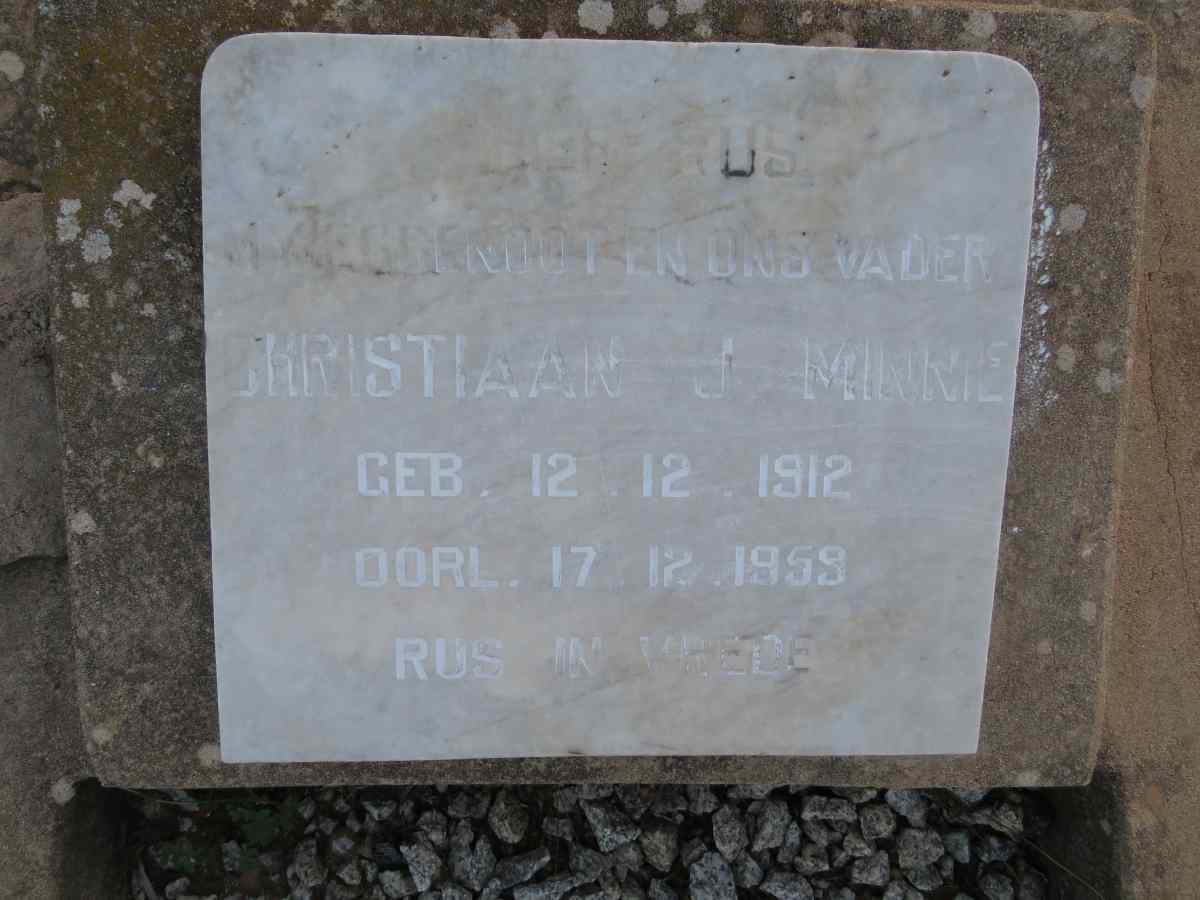MINNIE Christiaan J. 1912-1959