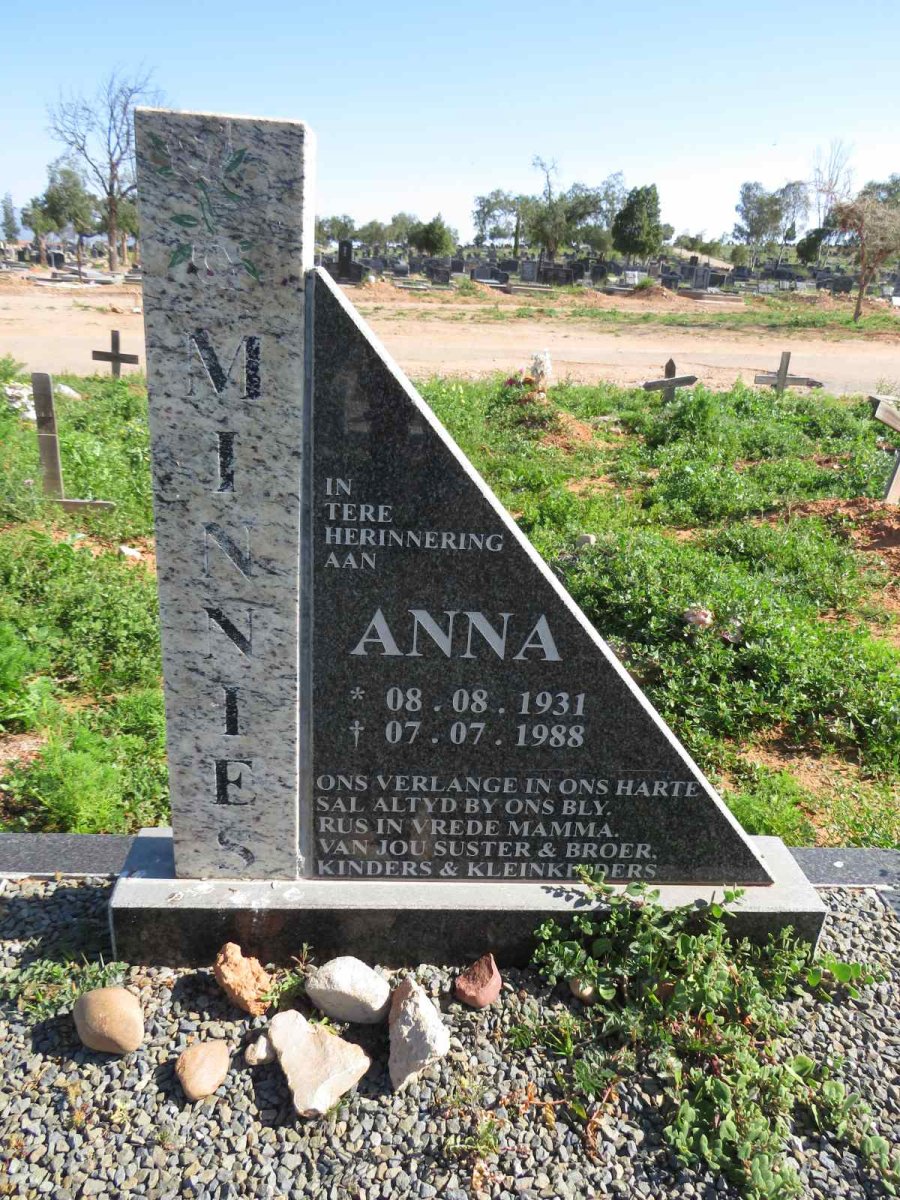 MINNIE Anna 1931-1988