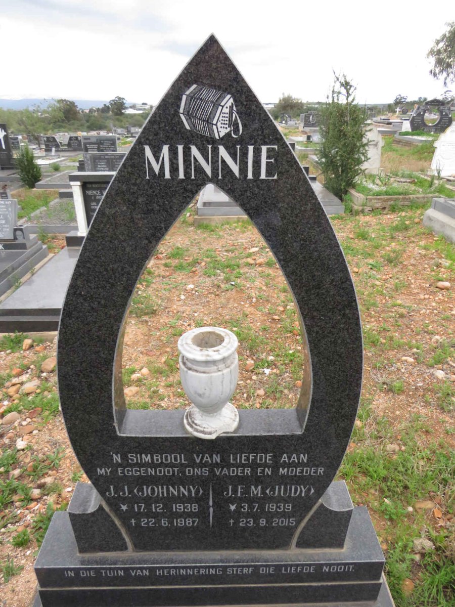 MINNIE J.J. 1938-1987 & J.E.M. 1939-2015 