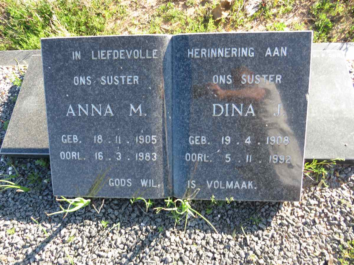 MINNIE Anna M. 1905-1983 :: MINNIE Dina J. 1908-1992_1