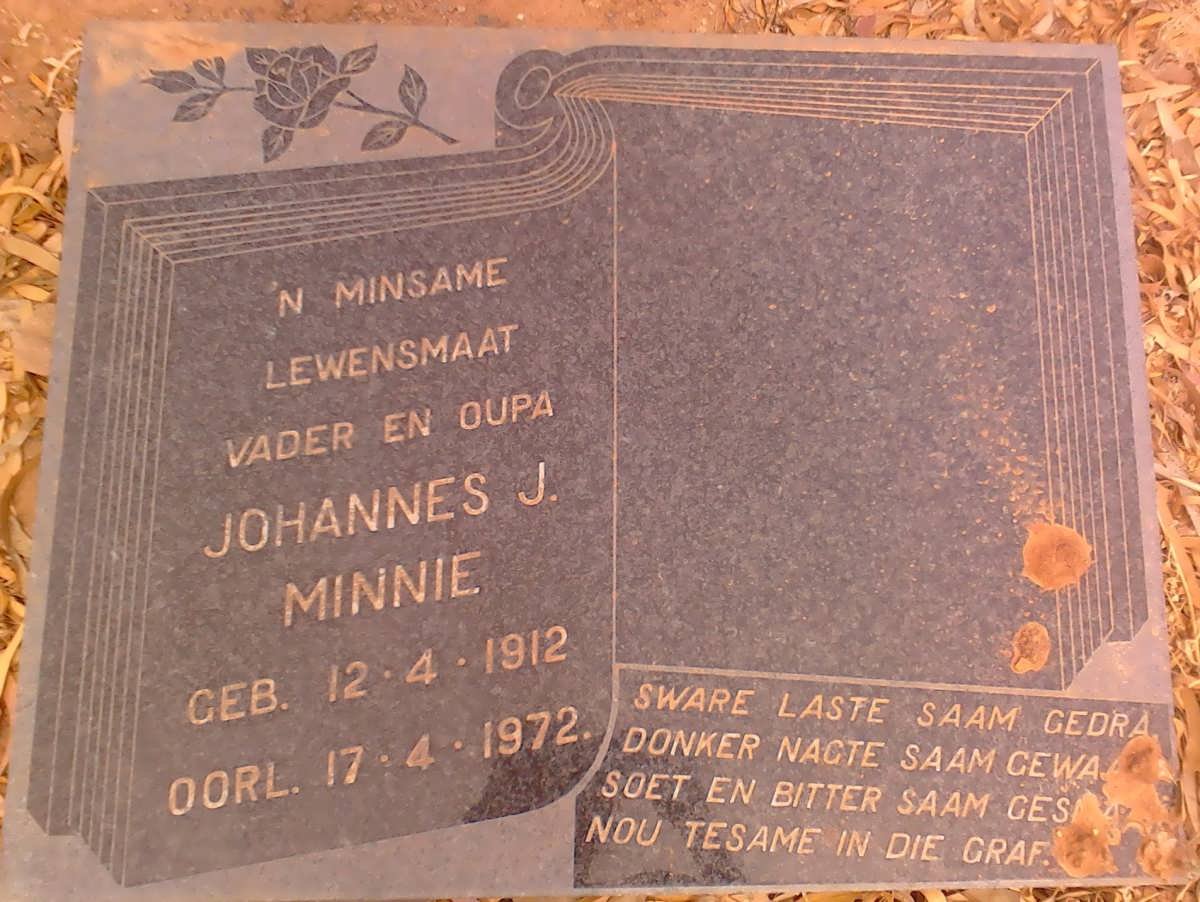 MINNIE Johannes J. 1912-1972
