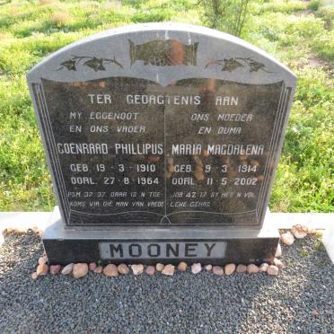 MOONEY Coenraad Phillipus 1910-1964 & Maria Magdalena 1914-2002