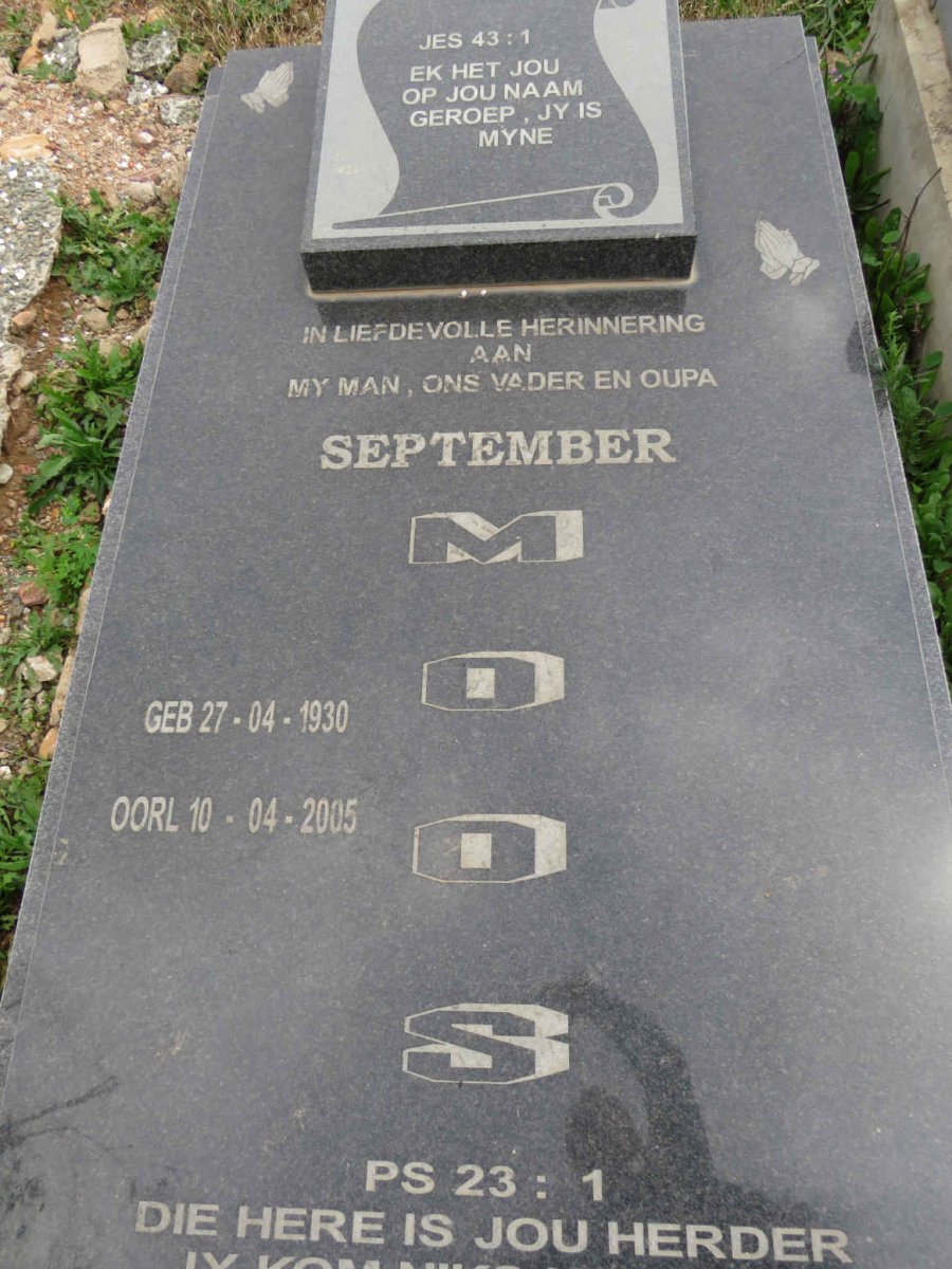 MOOS September 1930-2005