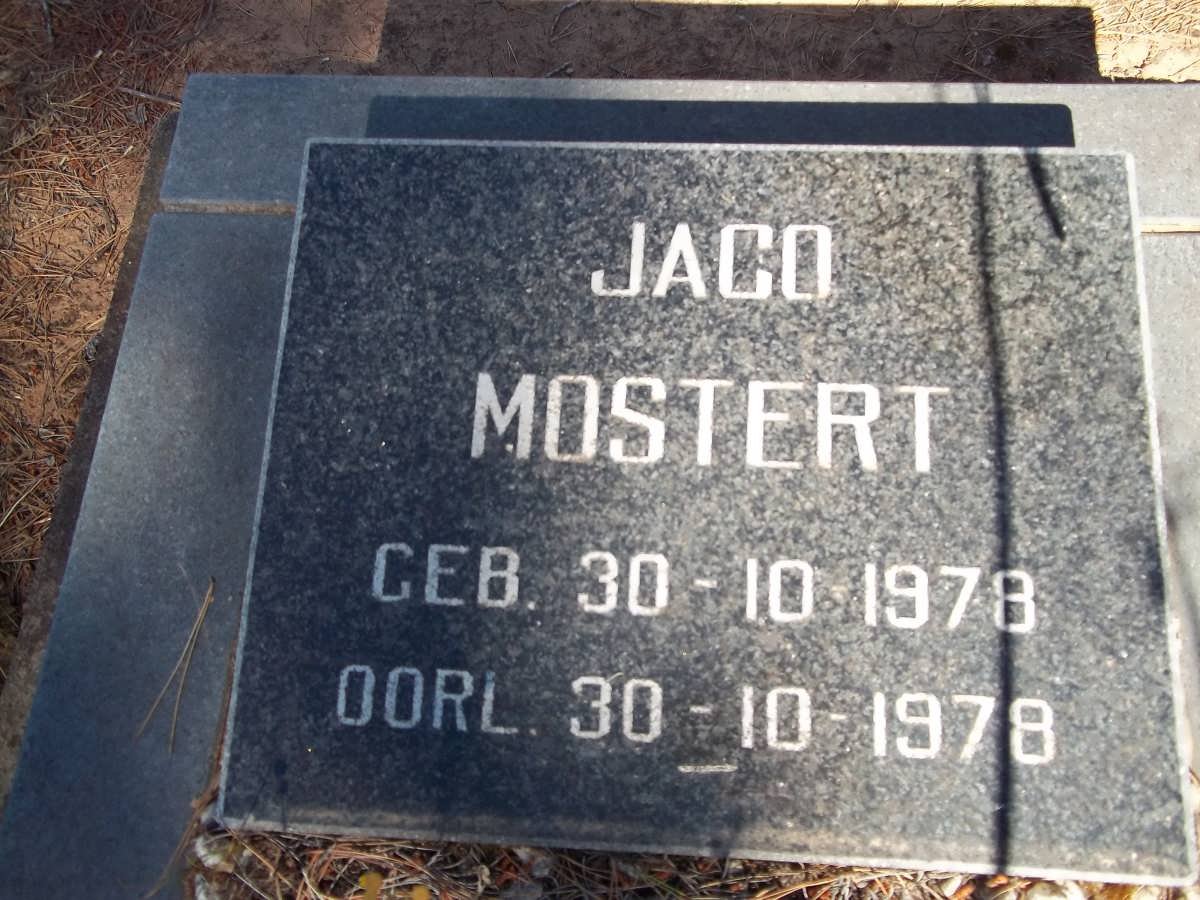 MOSTERT Jaco 1978-1978