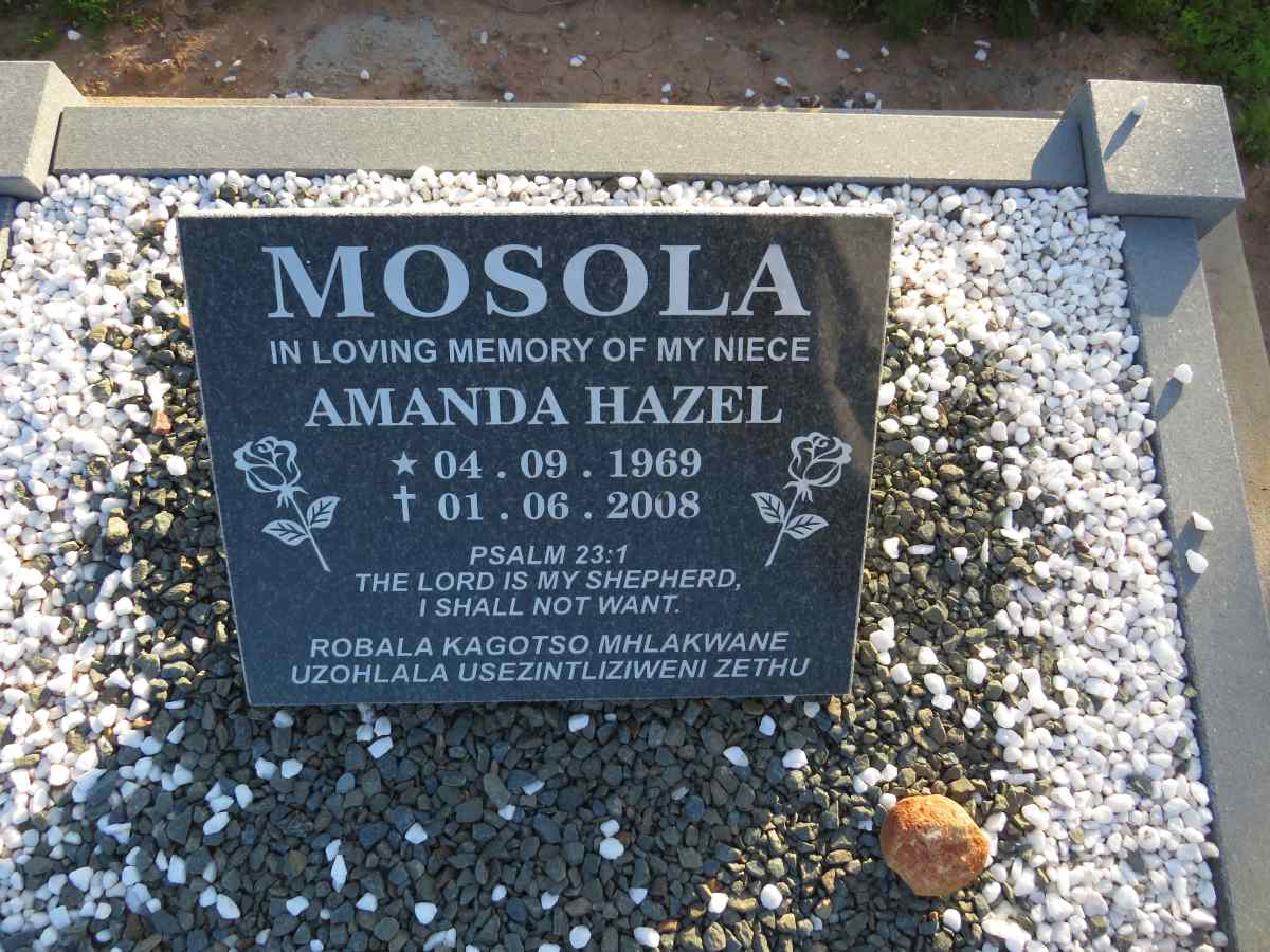 MOSOLA Amanda Hazel 1969-2008