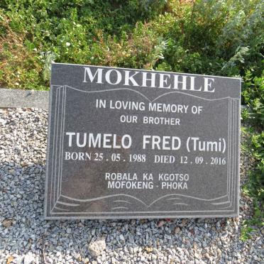 MOKHEHLE Tumelo Fred 1988-2016