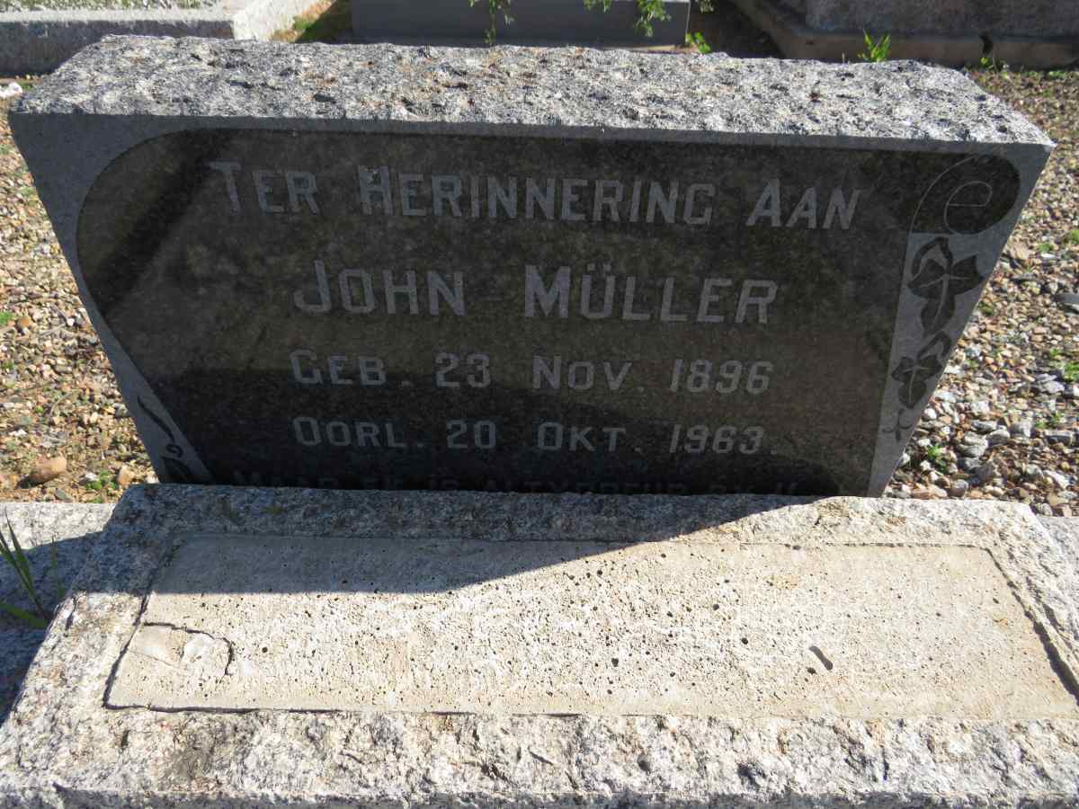 MULLER John 1896-1963
