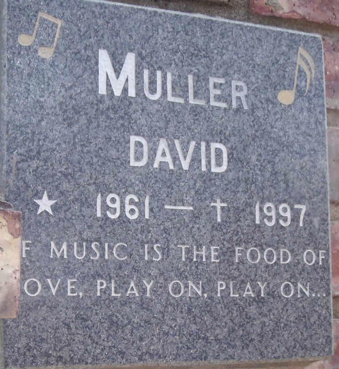 MULLER David 1961-1997