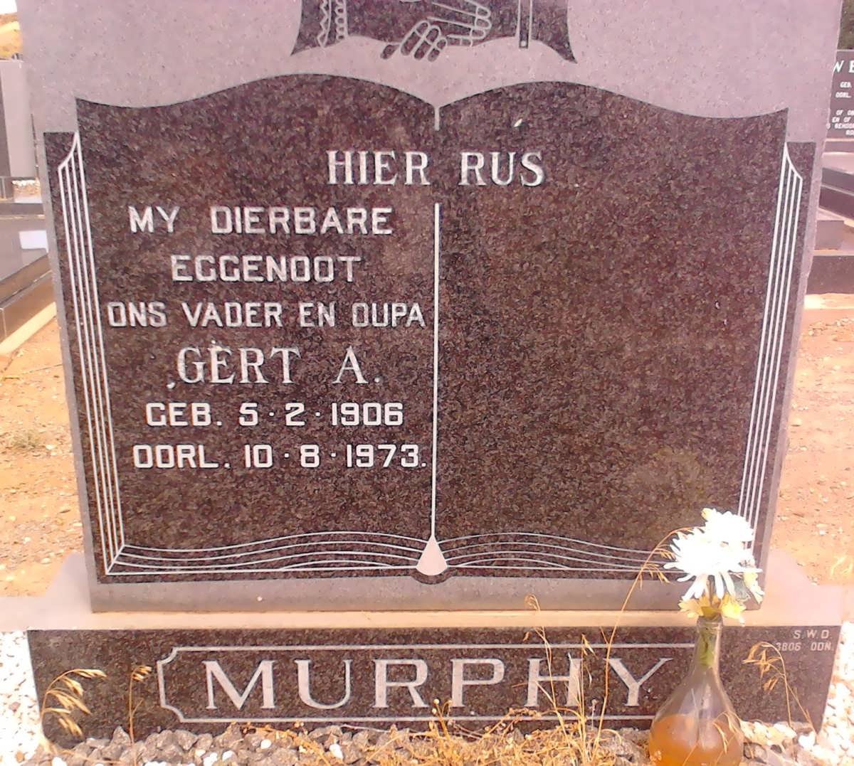 MURPHY Gert A. 1906-1973