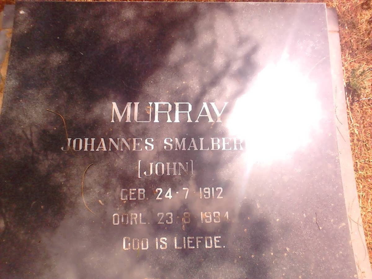 MURRAY Johannes Smalberger 1912-1994