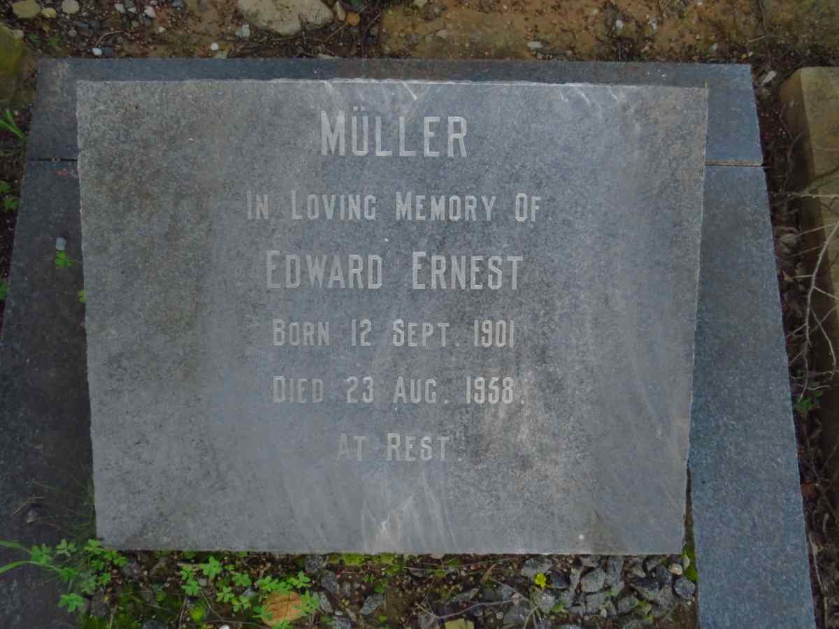 MULLER Edward Ernest 1901-1958