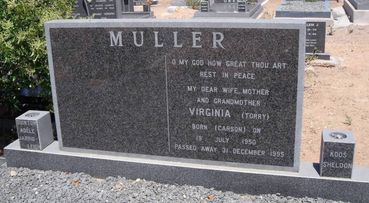 MULLER Virginia nee CARSON -1950