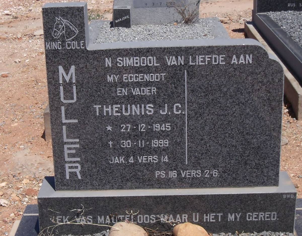 MULLER Theunis J.C. 1945-1999