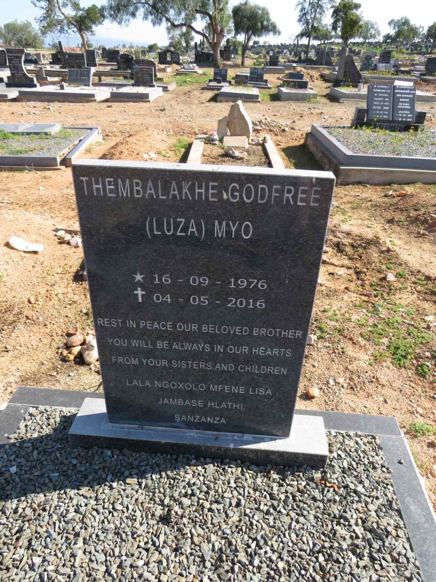 MYO Thembalakhe Godfree 1976-2016