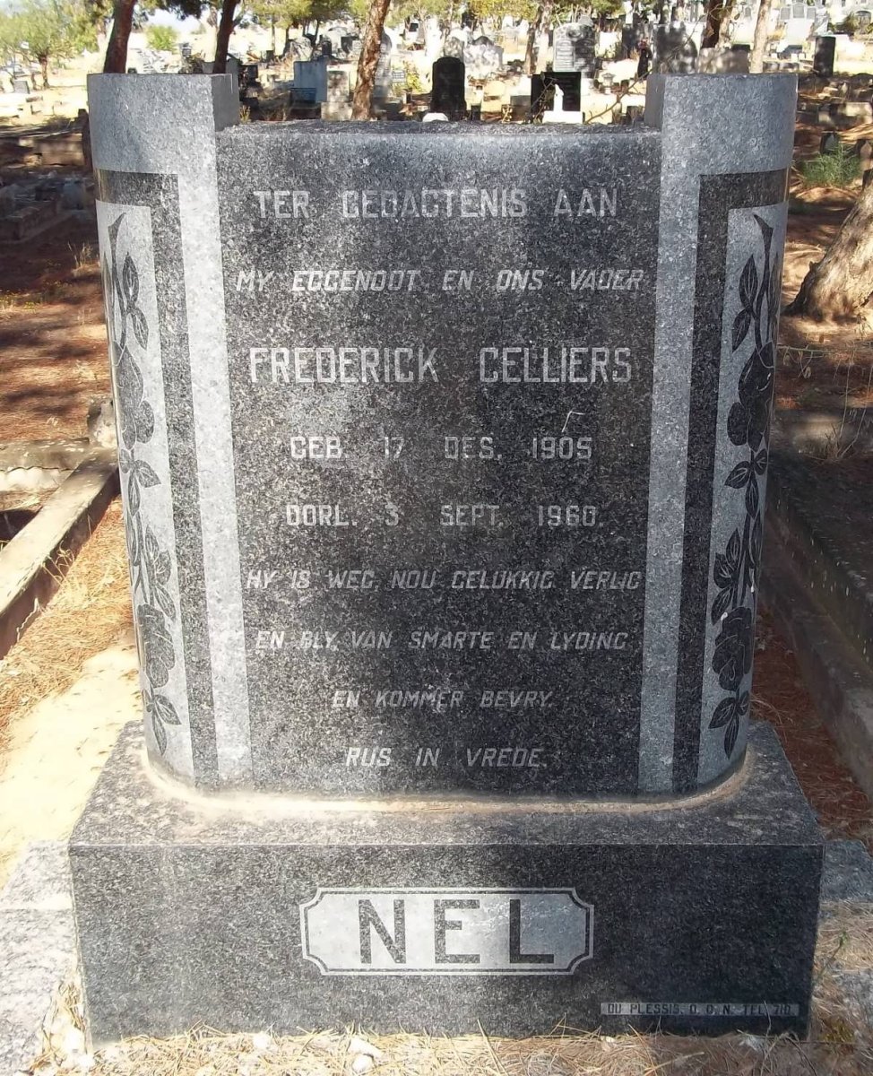 NEL Frederick Celliers 1905-1960
