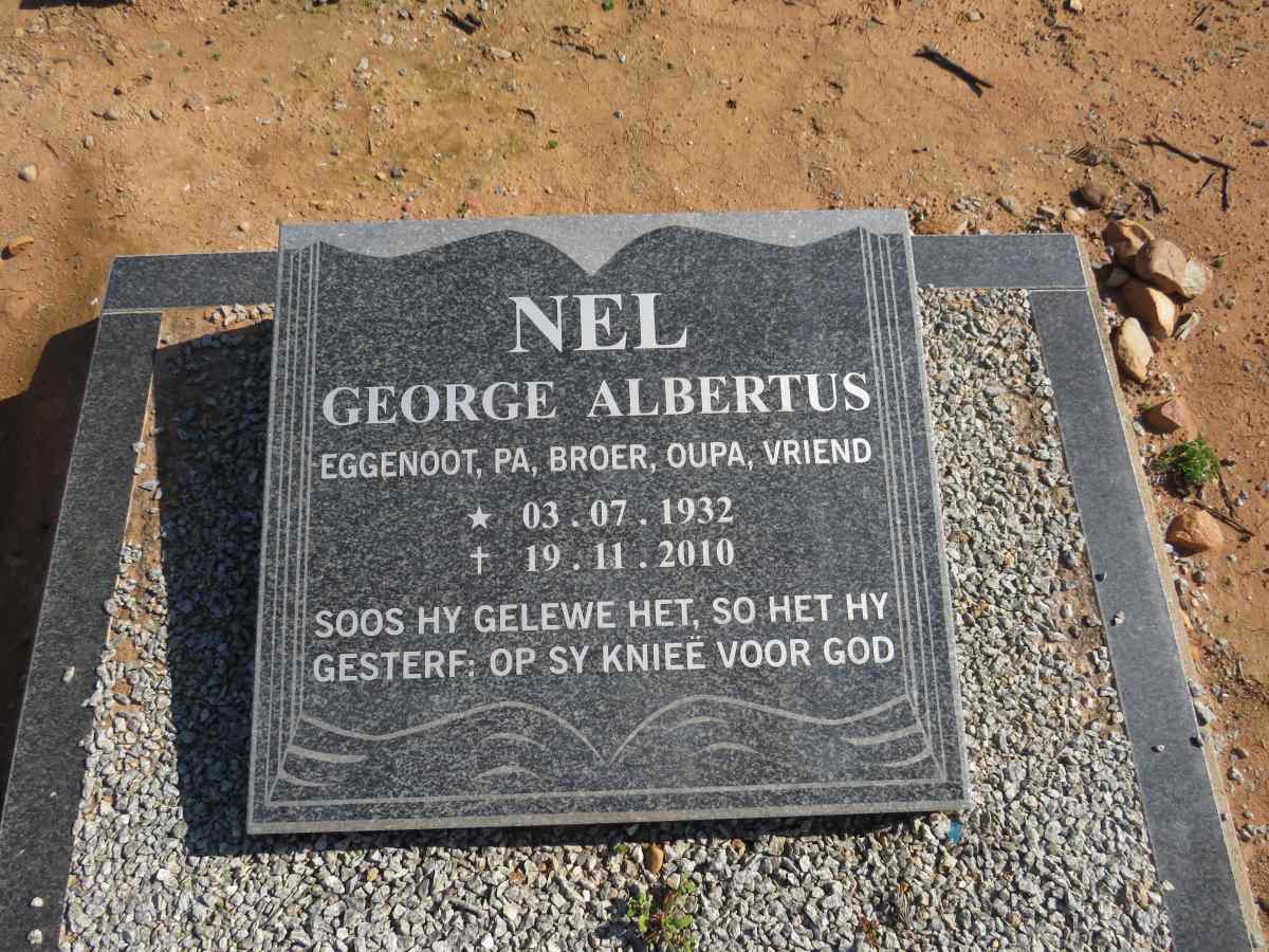NEL George Albertus 1932-2010