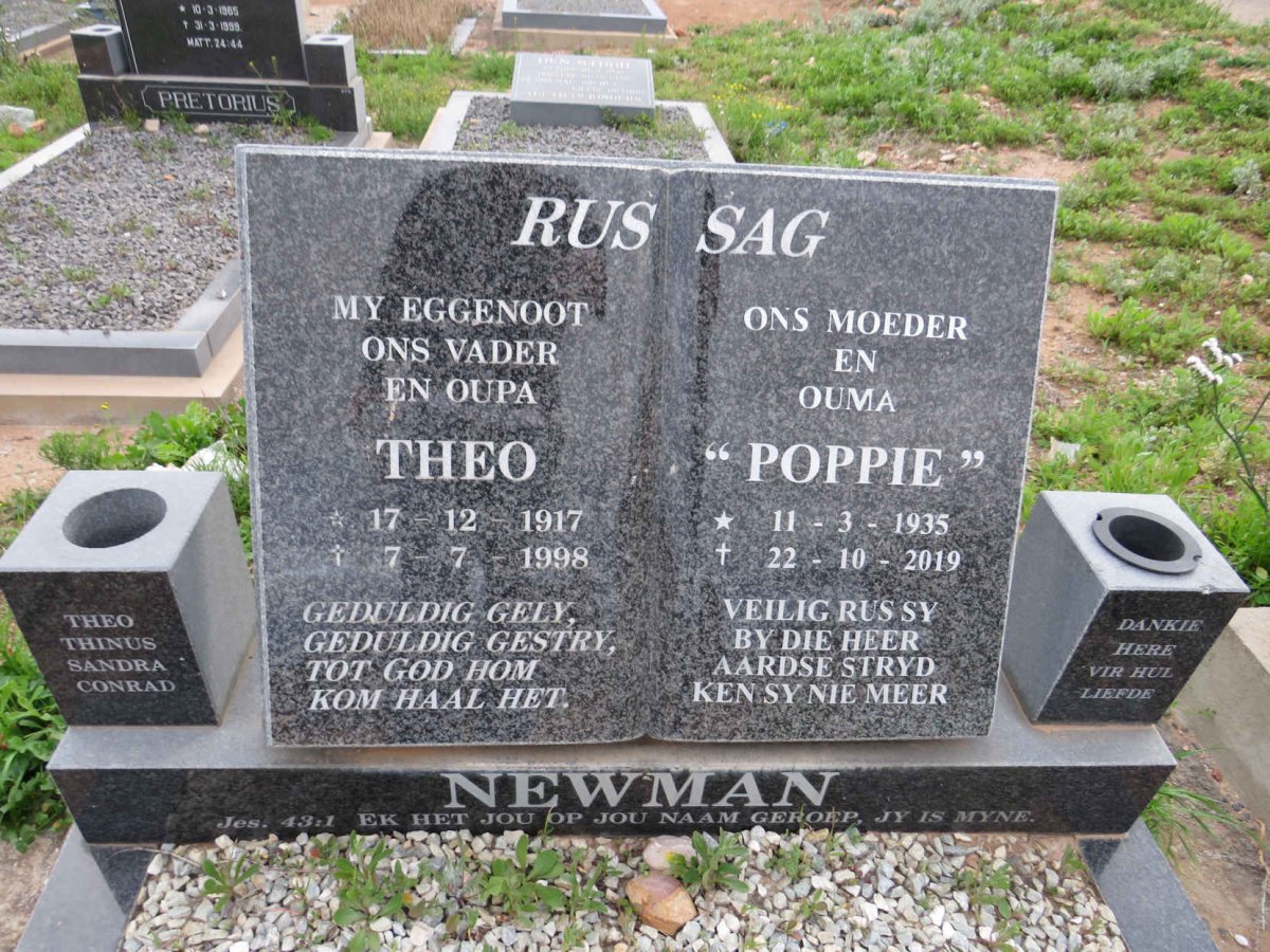 NEWMAN Theo 1917-1998 & Poppie 1935-2019