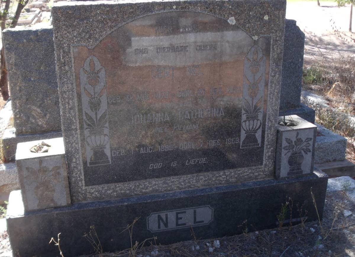 NEL Gert 1879-? &amp; Johanna Catherina KILIAN 1882-1959