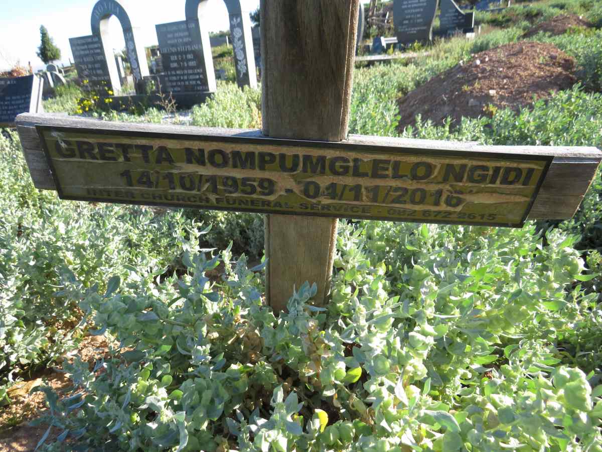 NGIDI Gretta Nompumglelo 1959-2016
