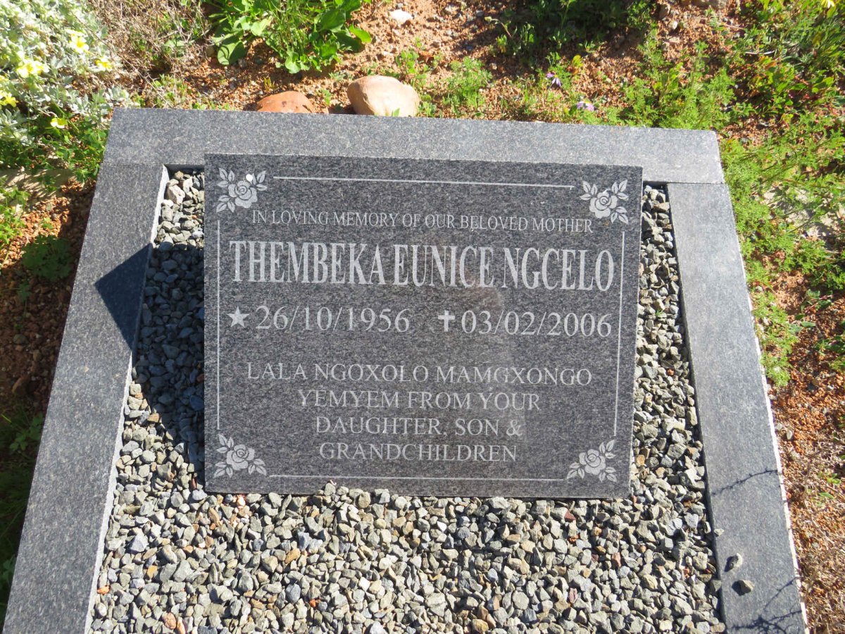 NGCELO Thembeka Eunice 1956-2006