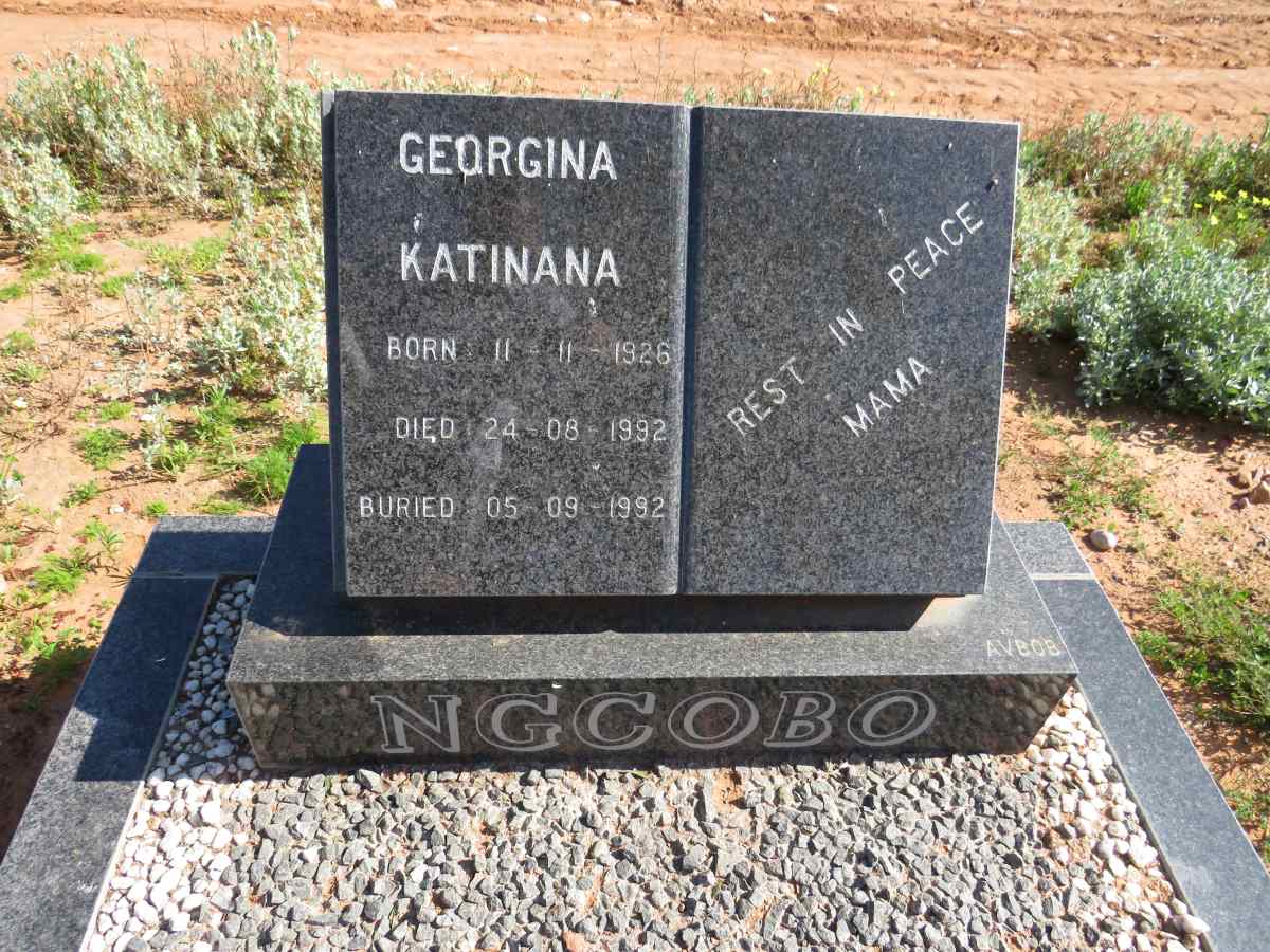 NGCOBO Georgina Katinana 1926-1992