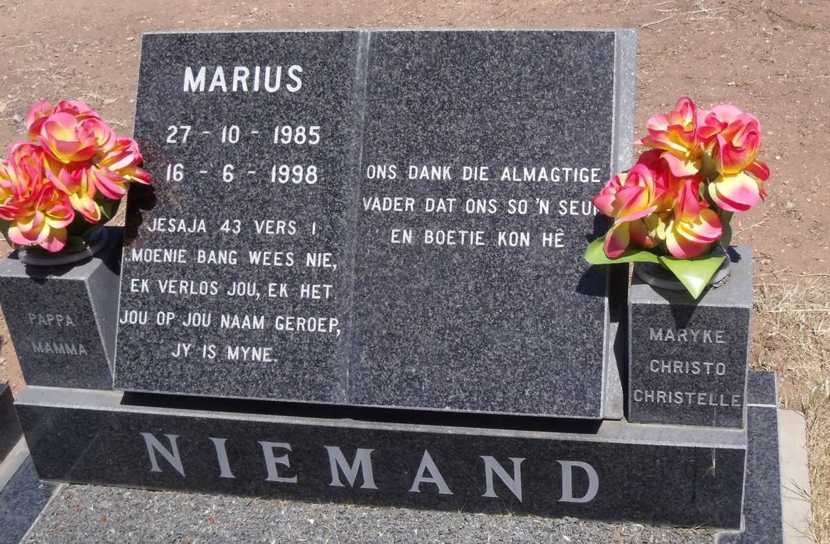 NIEMAND Marius 1985-1998