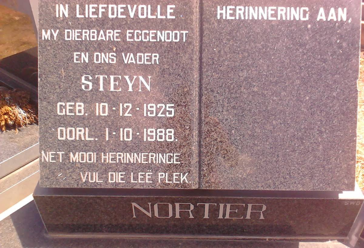 NORTIER Steyn 1925-1988