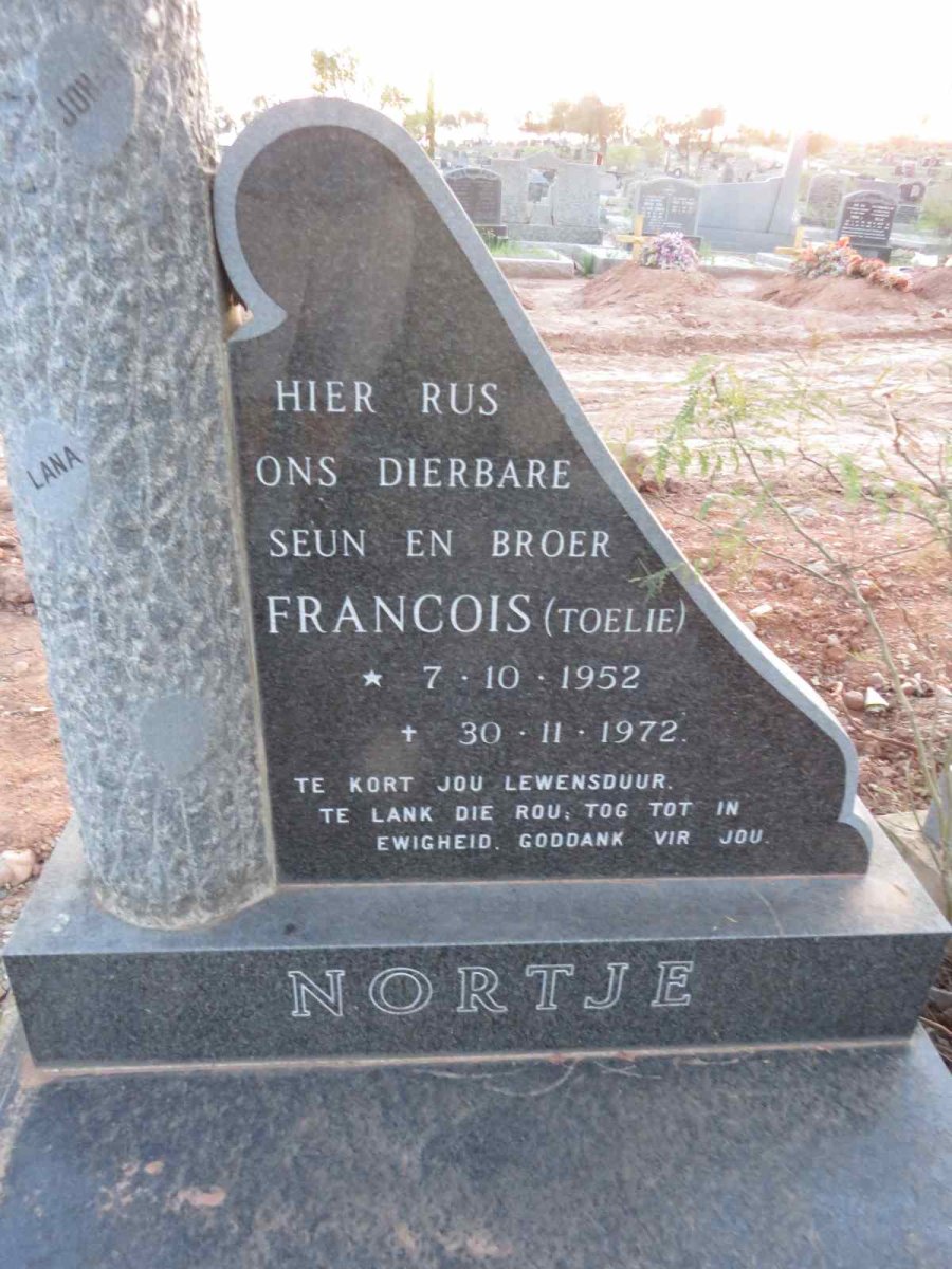 NORTJE Francois 1952-1972