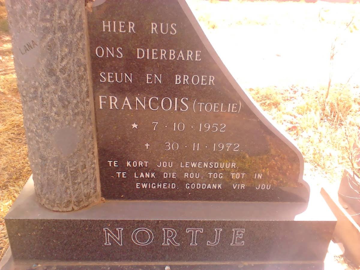 NORTJE Francois 1952-1972