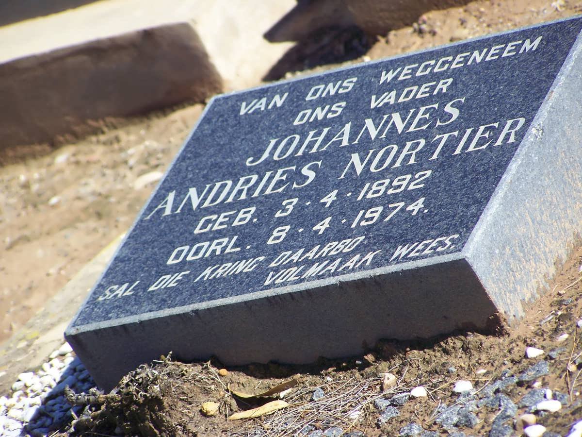 NORTIER Johannes Andries 1892-1974