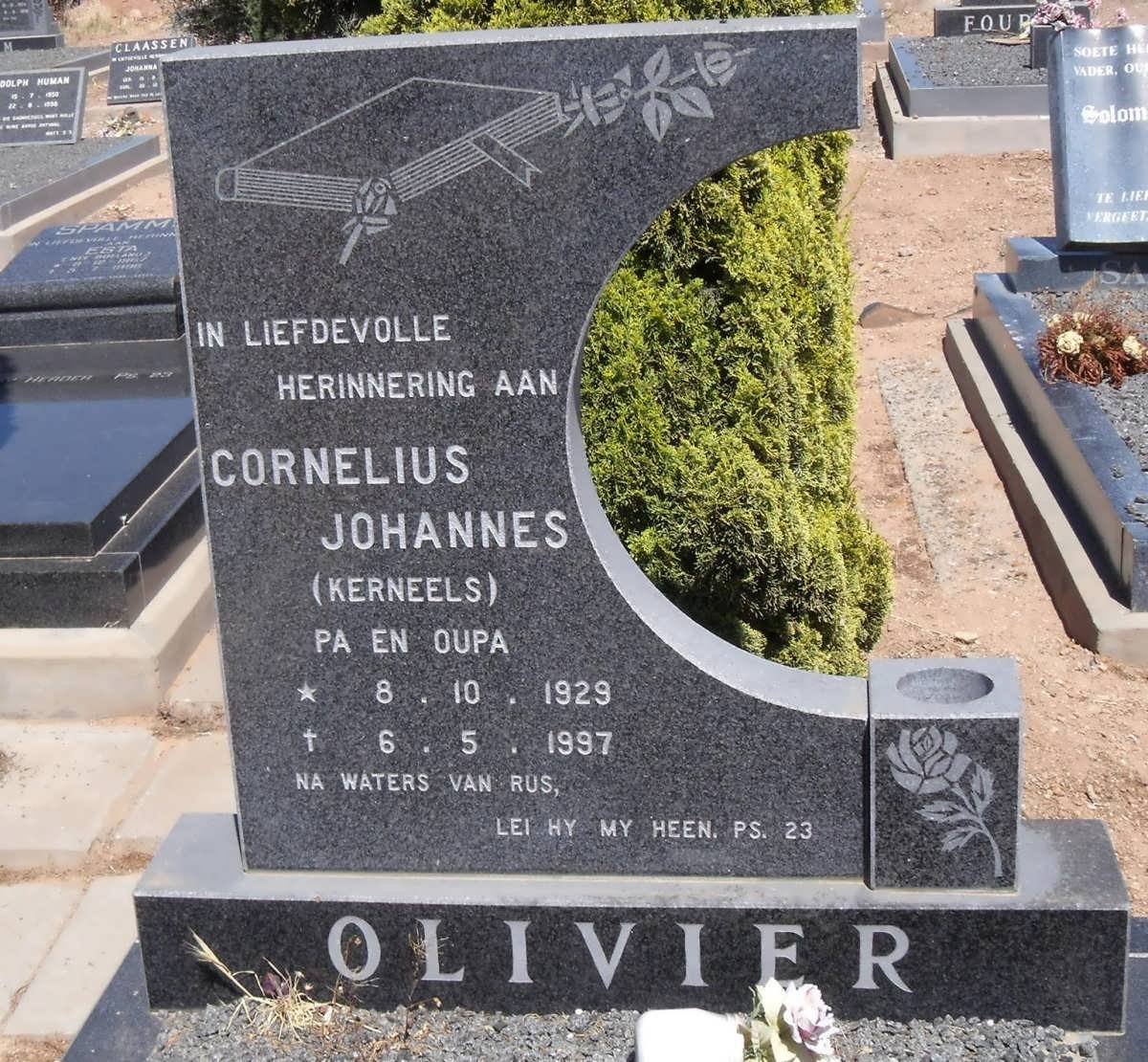 OLIVIER Cornelius Johannes 1929-1997