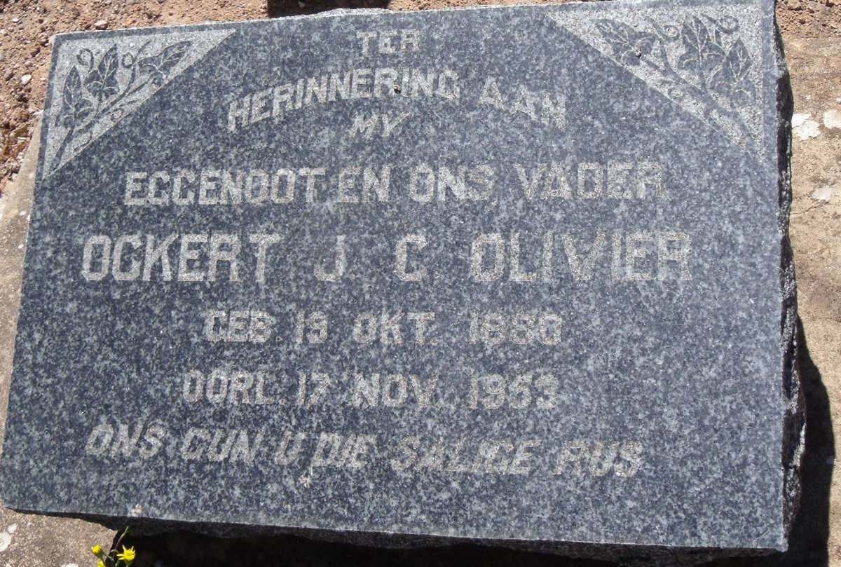 OLIVIER Ockert J.C. 1886-1953