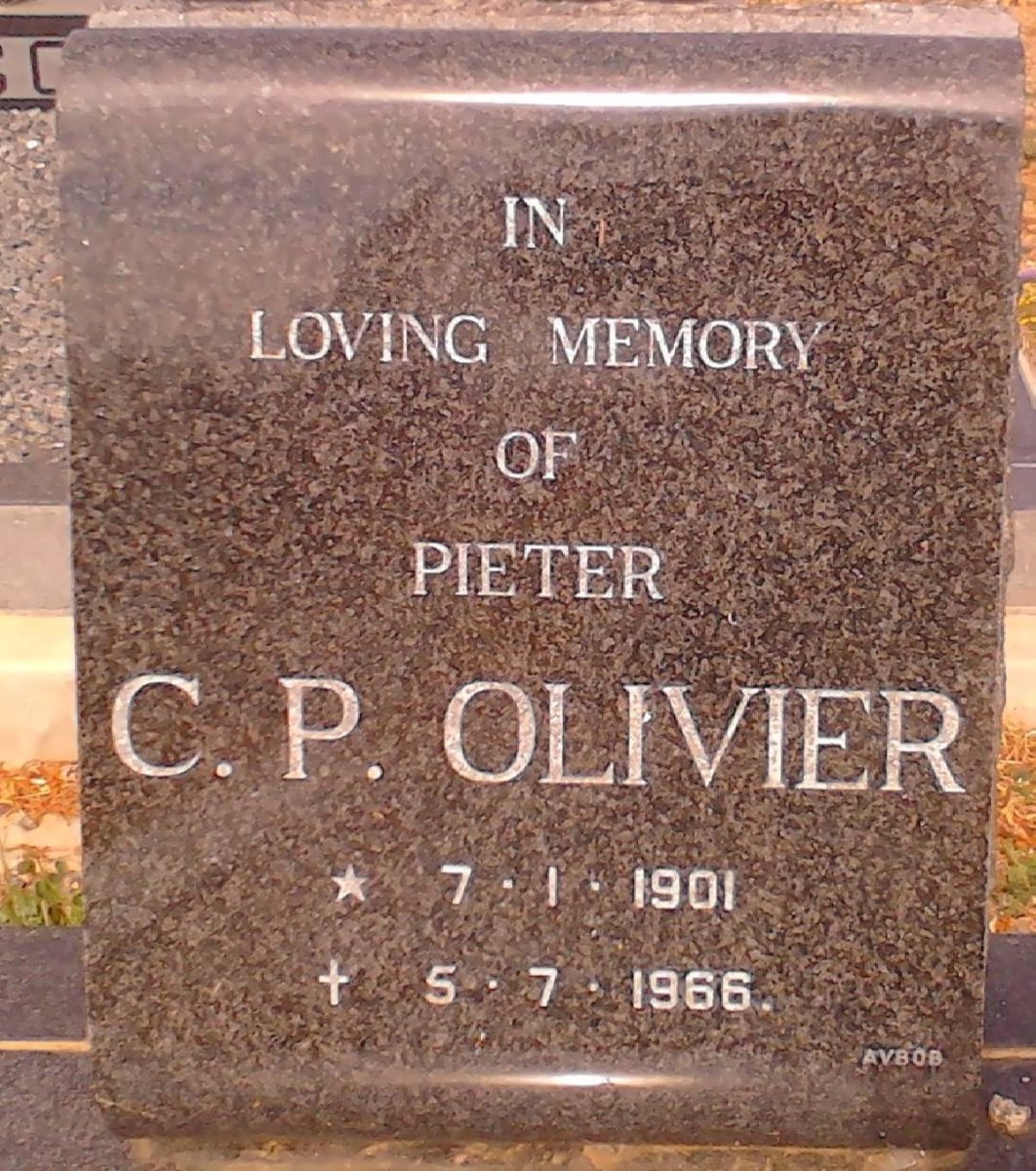 OLIVIER Pieter C.P. 1901-1966