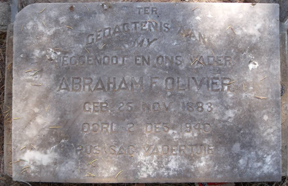OLIVIER Abraham F. 1883-1940