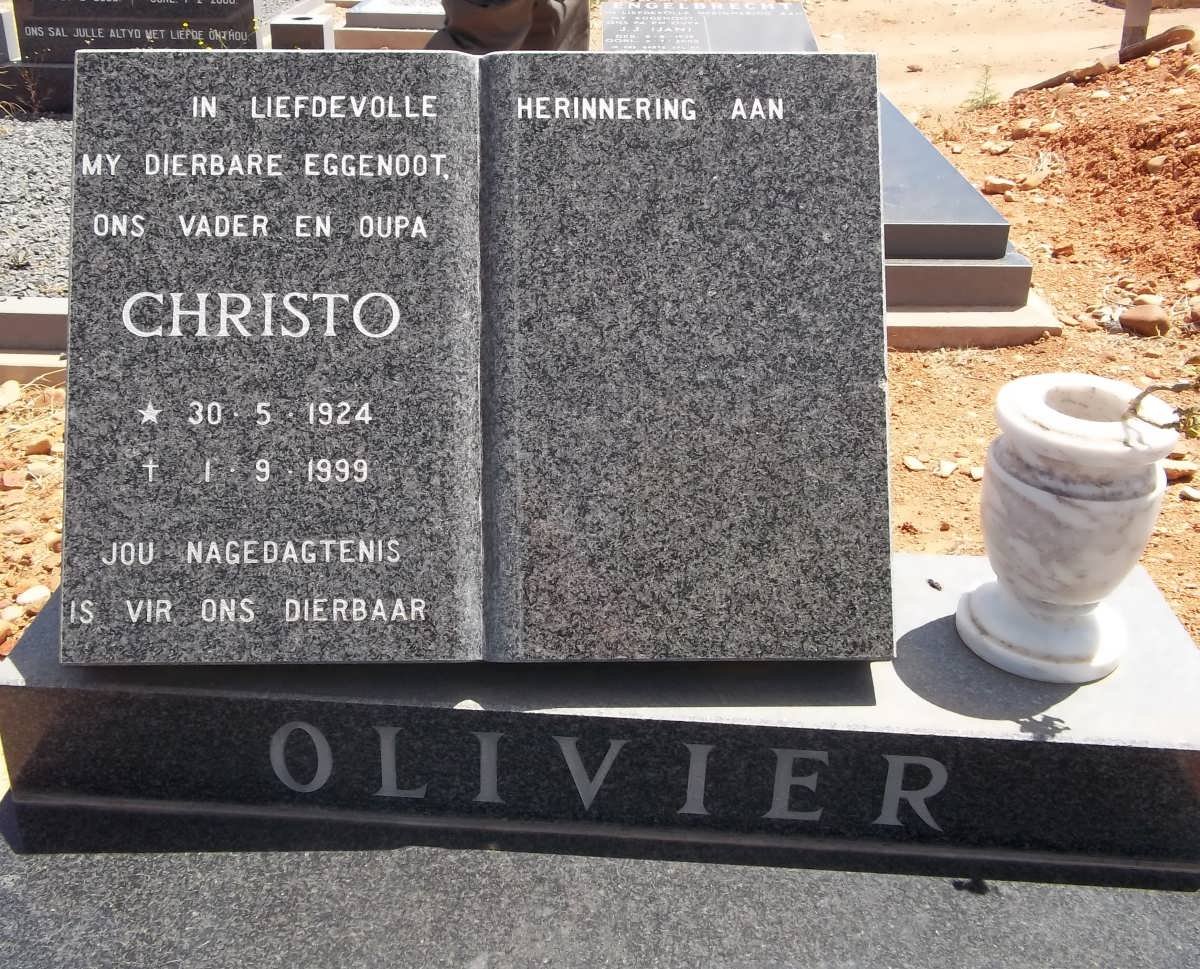 OLIVIER Christo 1924-1999