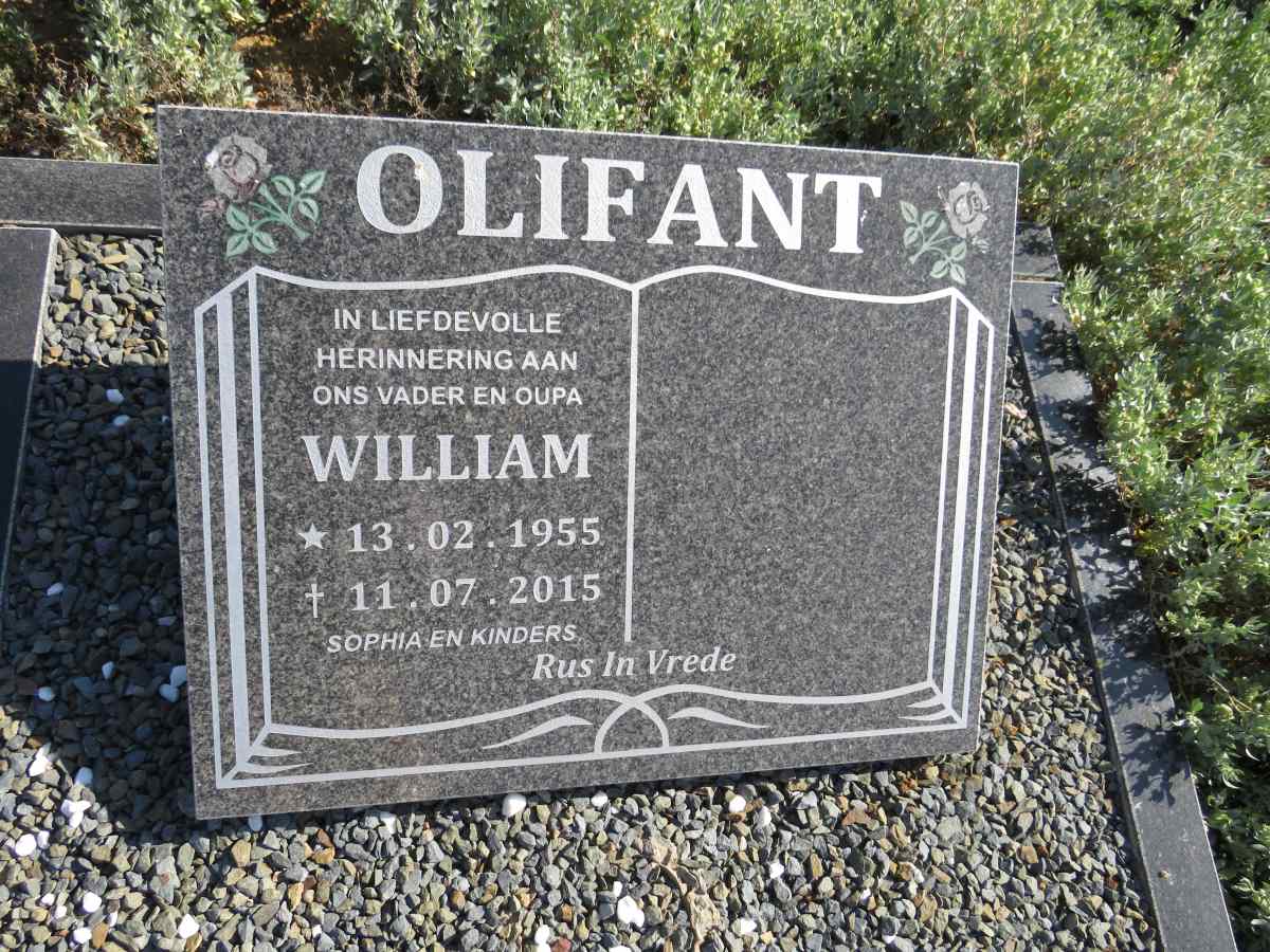 OLIFANT William 1955-2015