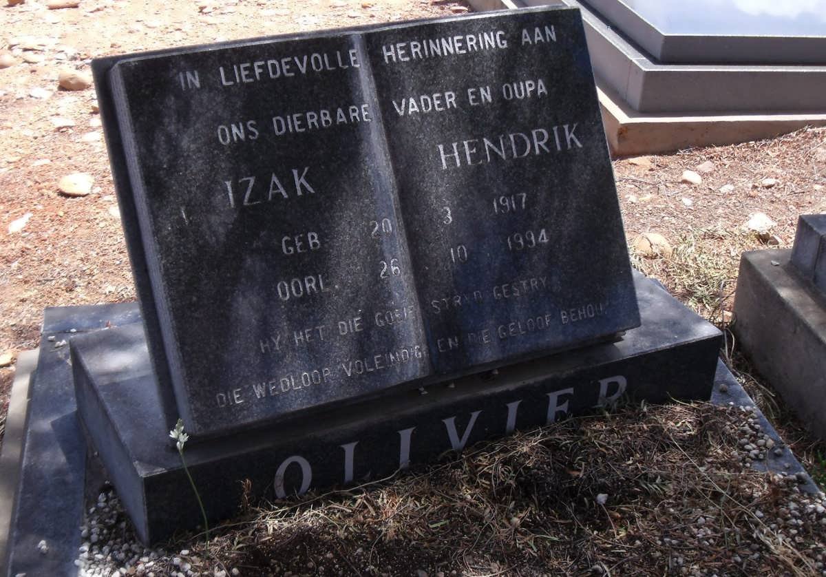 OLIVIER Izak Hendrik 1917-1994