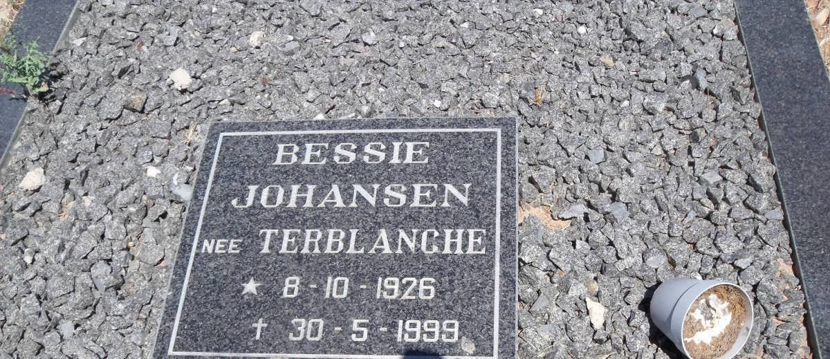 JOHANSEN Bessie nee TERBLANCHE 1926-1999
