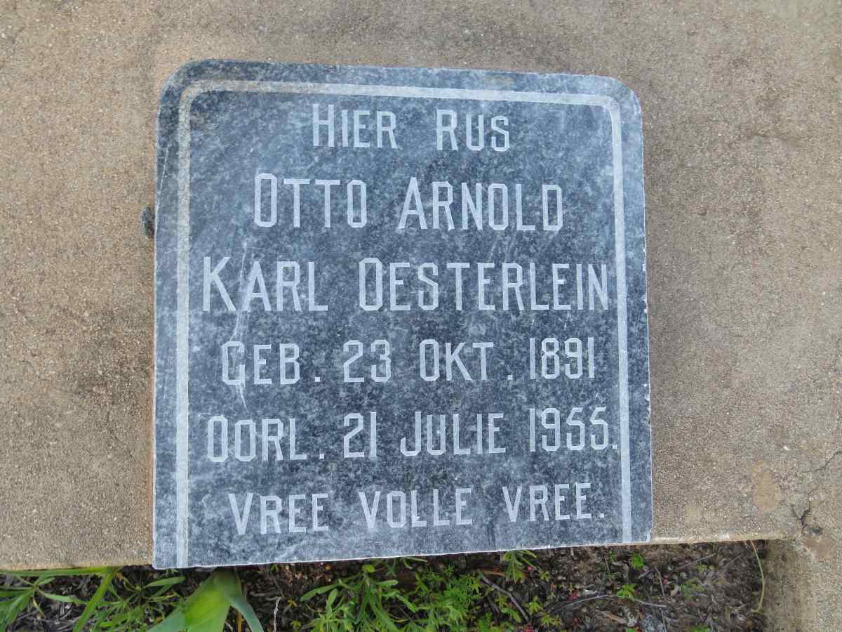 OESTERLEIN Otto Arnold Karl 1891-1955