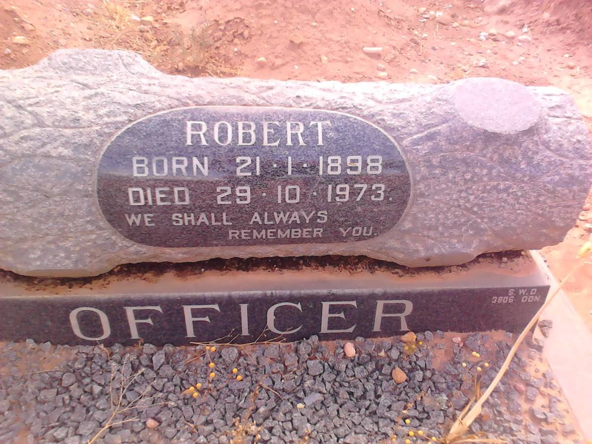 OFFICER Robert 1898-1973